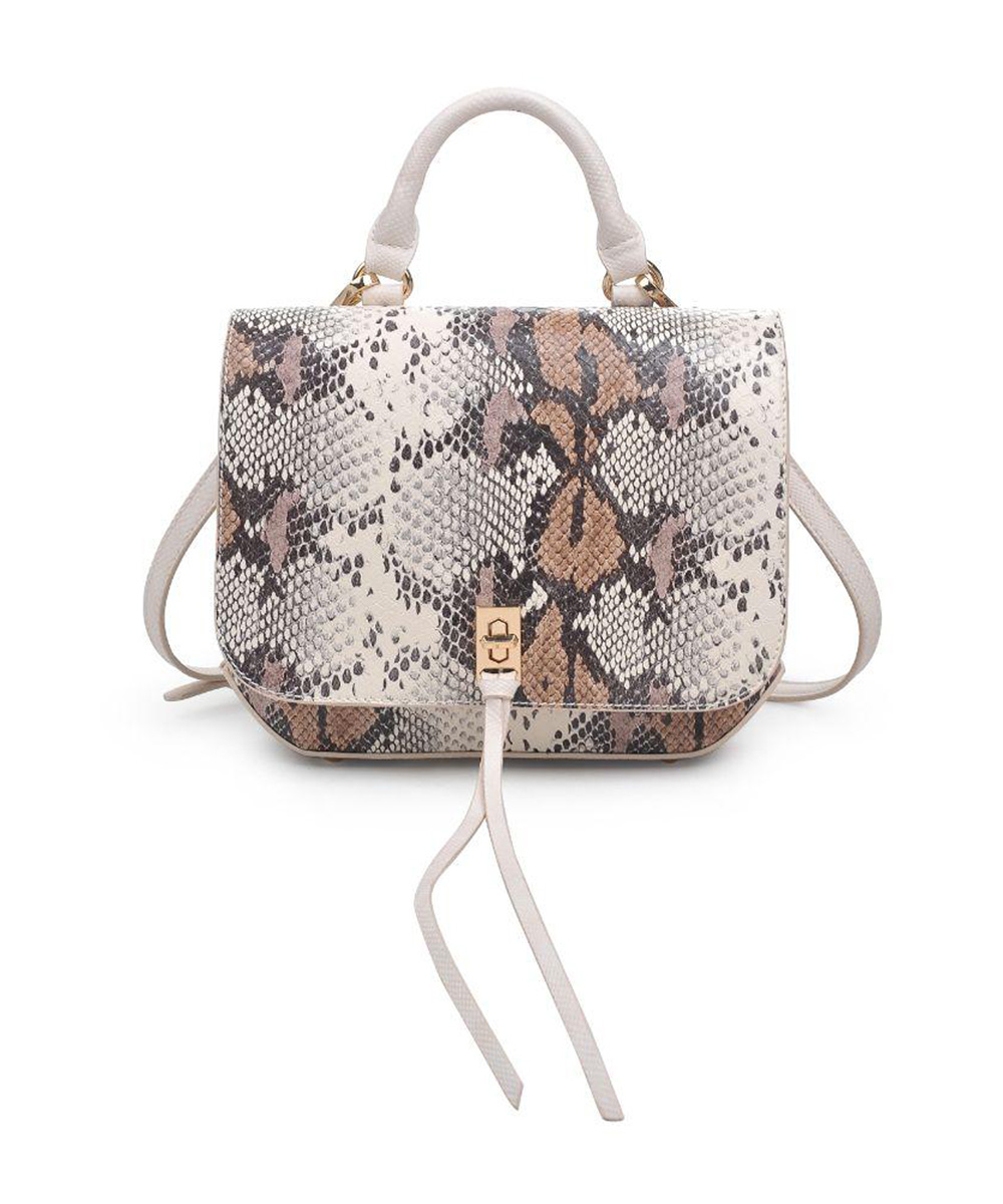 Urban Expressions Alexa Snakeskin Crossbody Bag